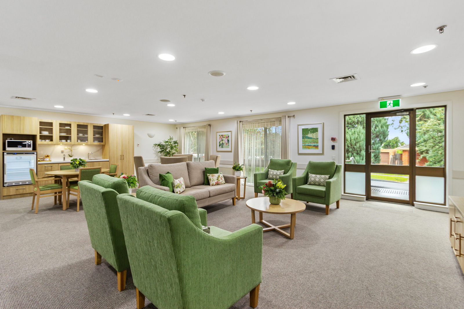 John R Hannah Aged Care Mulgrave lounge area