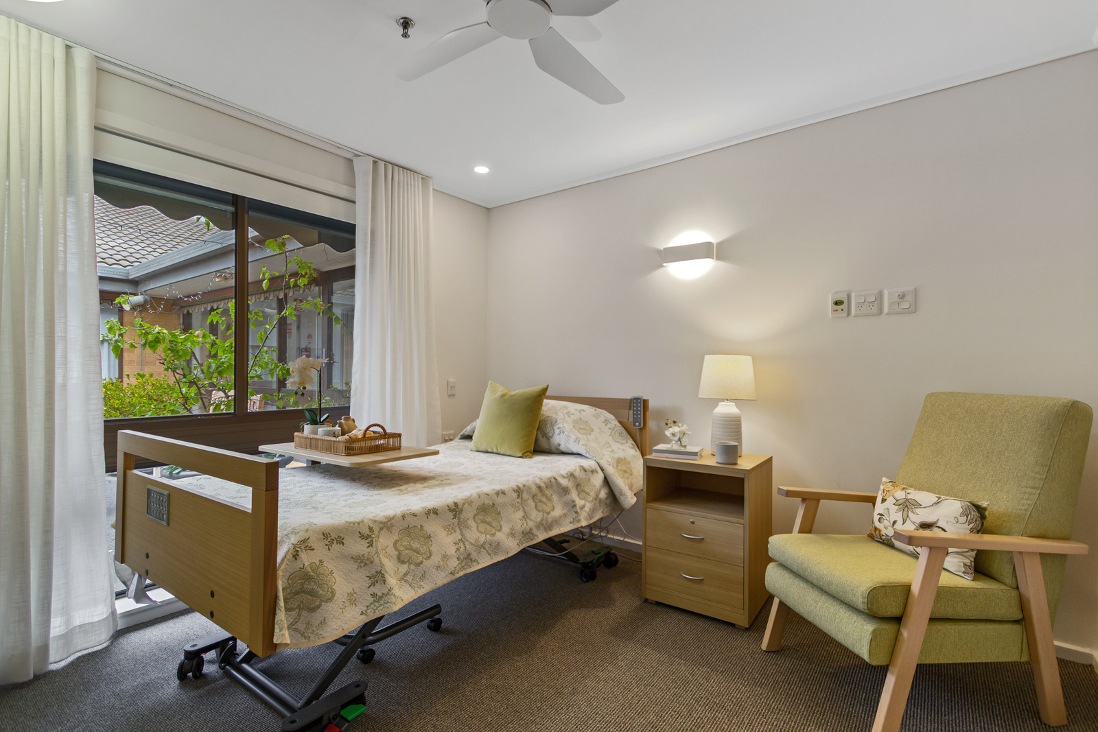 John R Hannah Aged Care Mulgrave sunlit bedroom