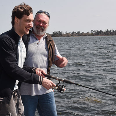 People fishing