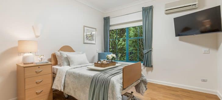 Berwick Aged Care resident's bedroom