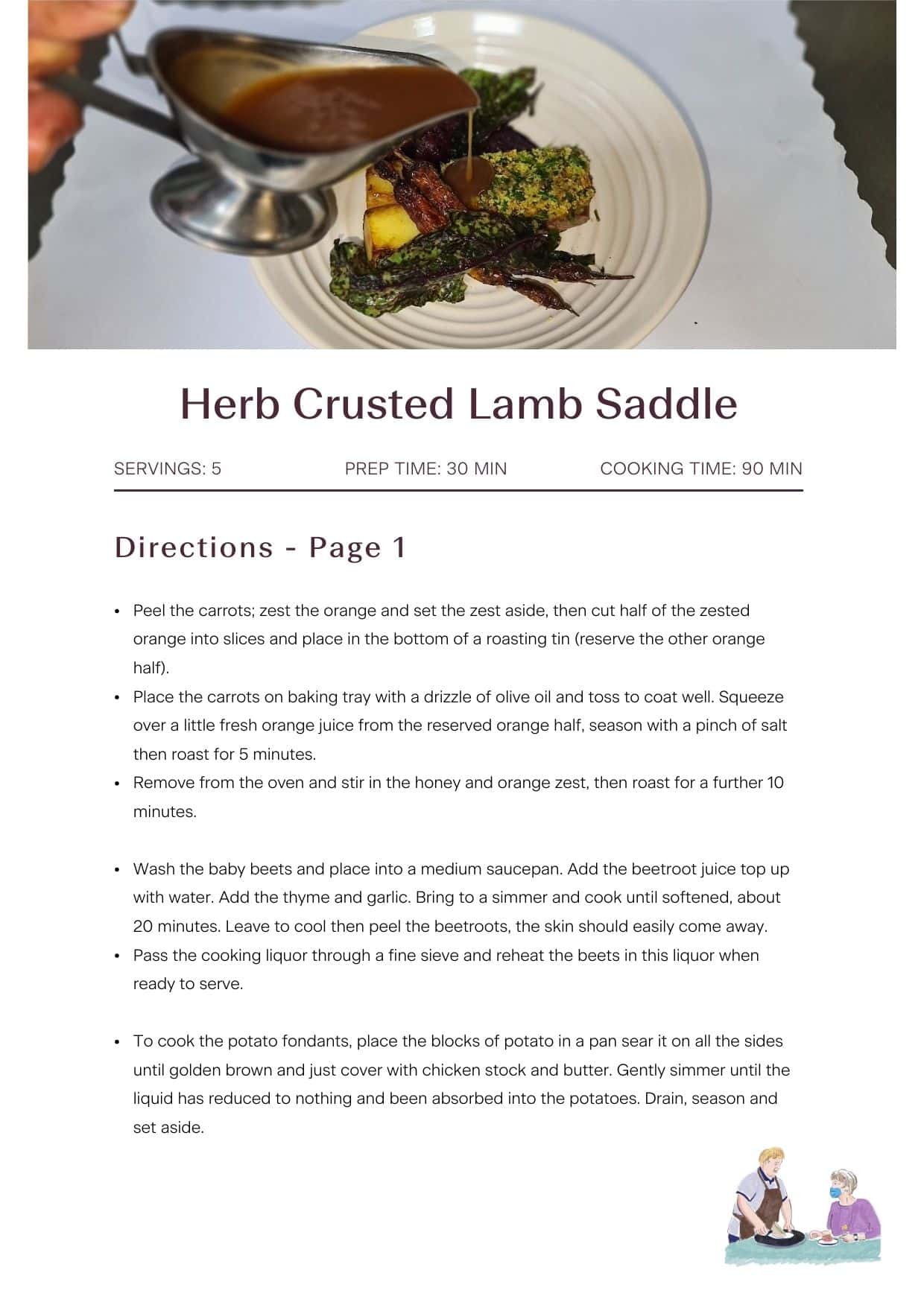 Herb Crusted Lamb Saddle Recipe