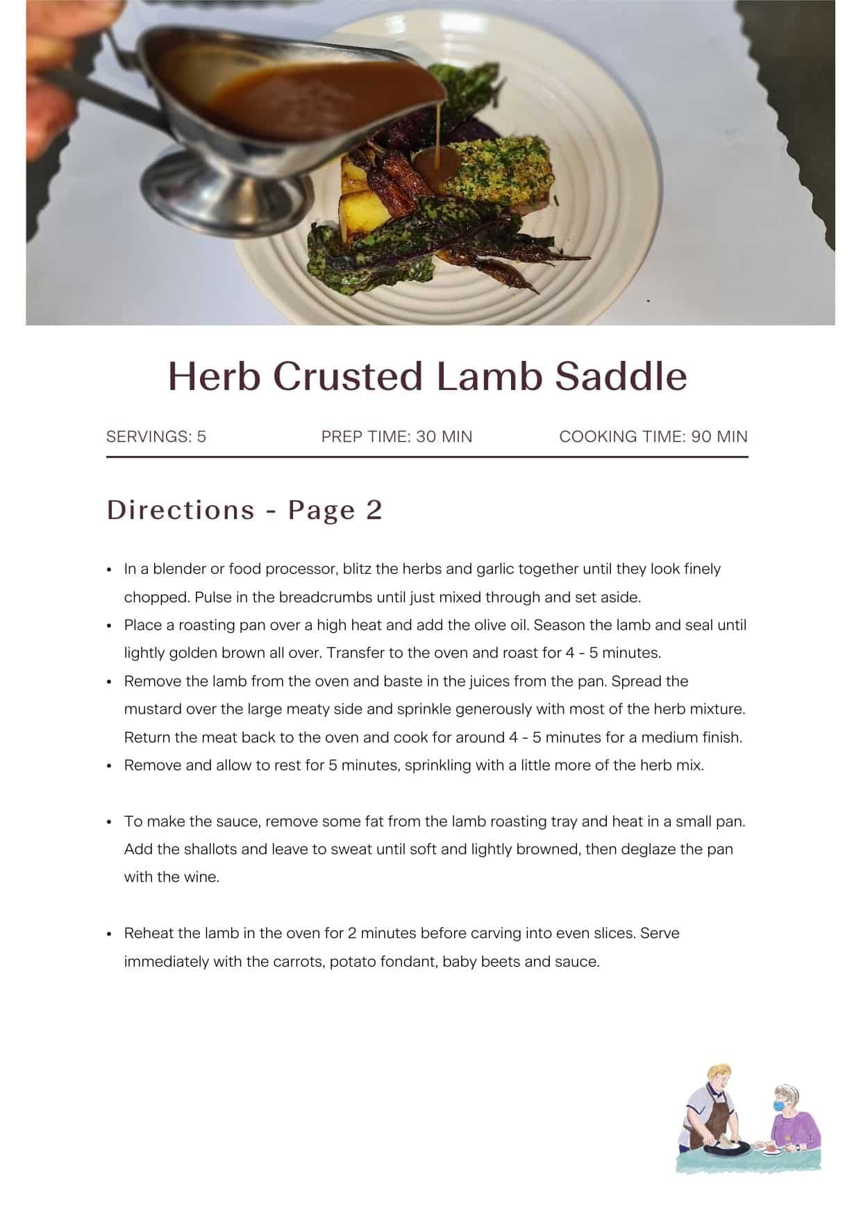 Herb Crusted Lamb Saddle Recipe