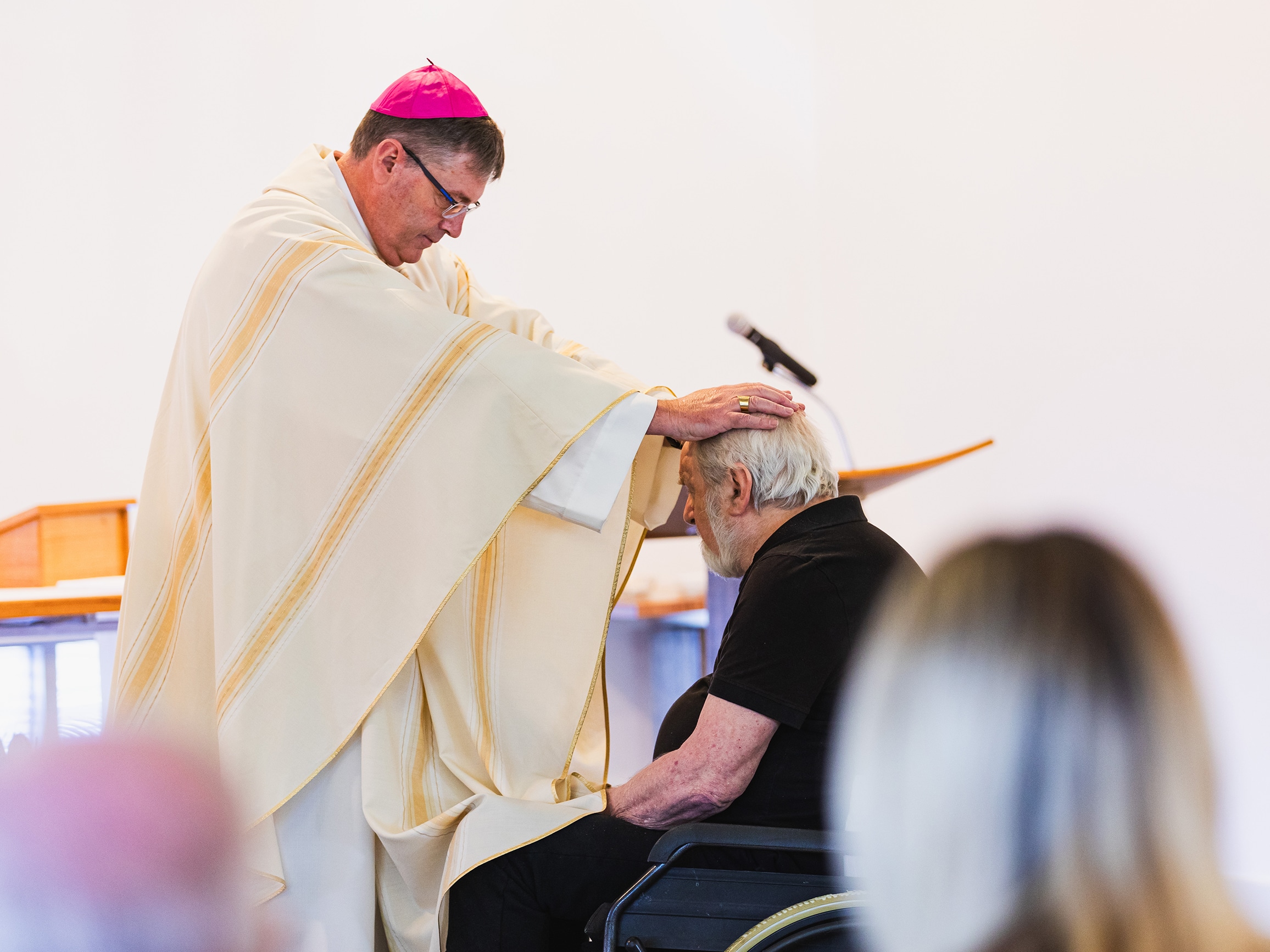 Brian Kennon pictured with Bishop Greg Bennet