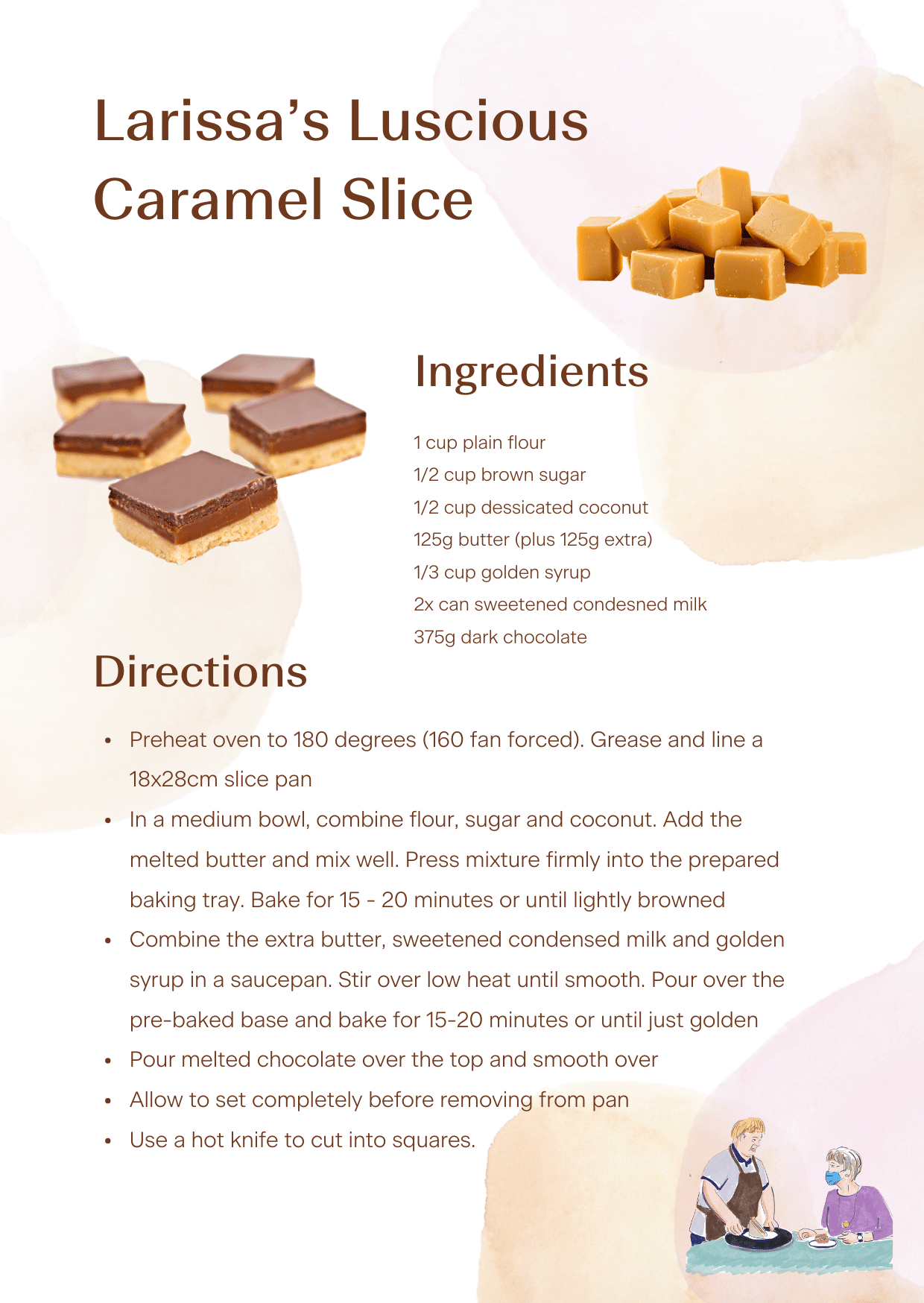 September Recipe - Caramel Slice