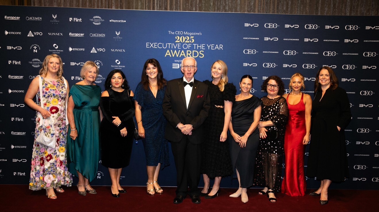 VMCH Board Chairman Julien OConnell AO and VMCH repesentatives attend the CEO of the Year awards night